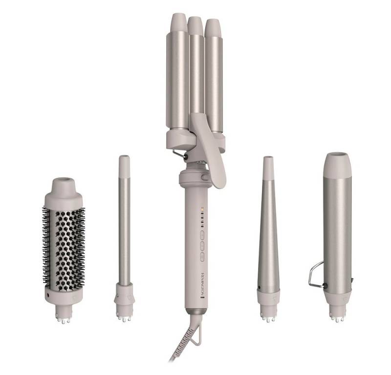 Remington Haarstyler Trendology 5-in-1 Multistyler(CI41MS5), Keramik-Beschichtung, 5 auswechselbare Aufsätze, 5 digitale Heizstufen, Auto Memory Funktion von Remington