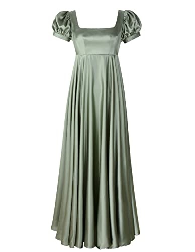 ReminisceBoutique Regency Kleider für Damen Bridgerton Kleid Jane Austen Ballkleid Empire-Taille, Mintgrün, 42 von ReminisceBoutique