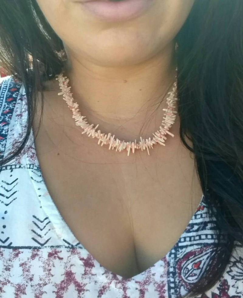 Engel Haut Zweig Koralle Halskette Pfirsich Weiß Rosa Ungefärbt Natürliche Perlen 17" L Strand Sommer Engel Haut Zweig Koralle Halskette Pfirsich Weiß Rosa Ungefärbt Natürliche Perlen 17" L Strand Sommer von ReminisceVintage