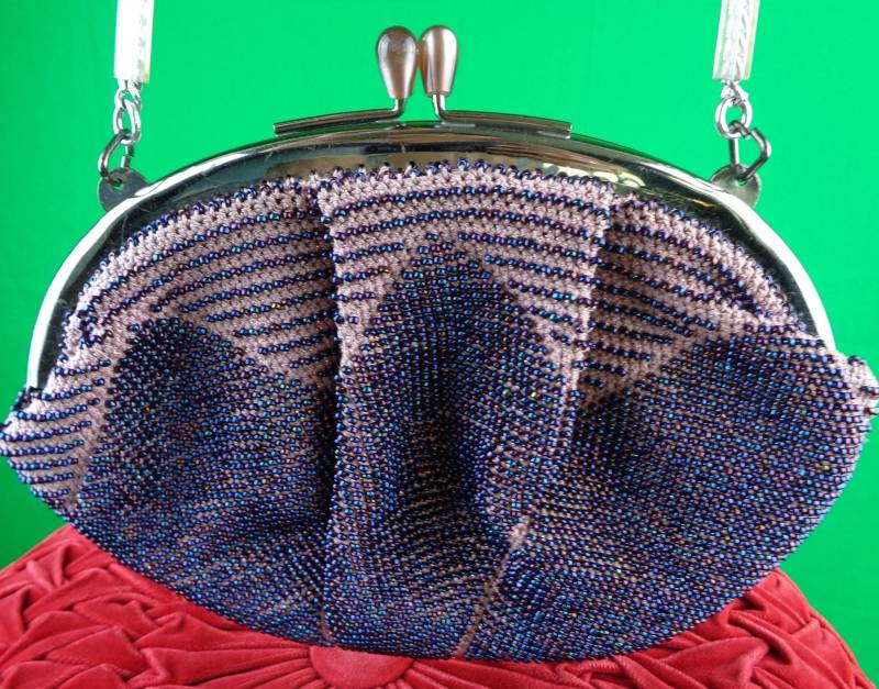 Vintage Perlen Clutch Geldbörse 1950S/60S Abendtasche Mit Henkel von ReminiscingVintage