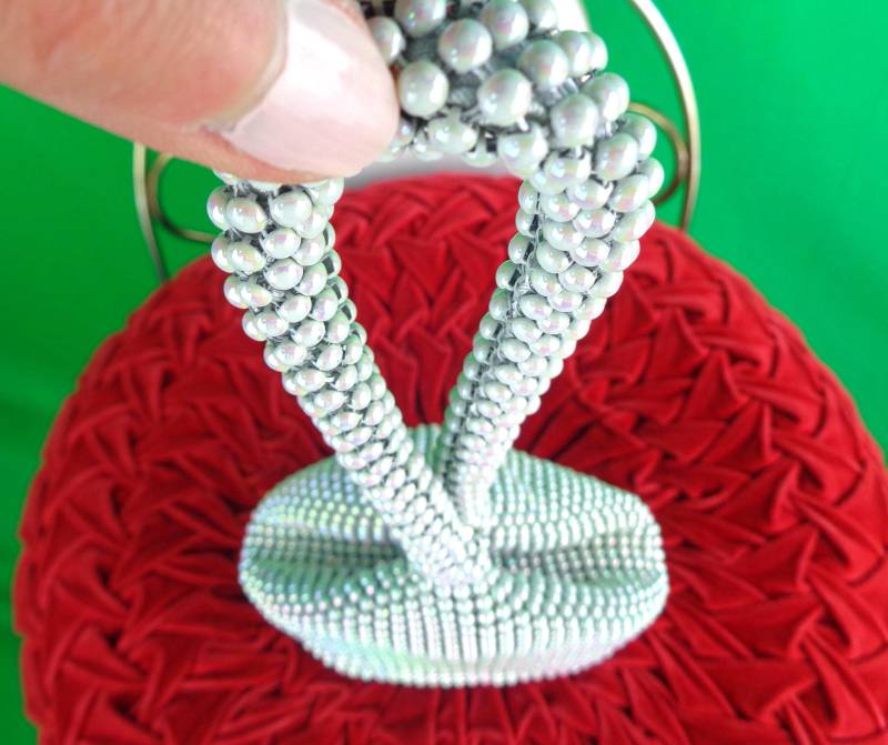 Y2K Irisierende Waage Geldbörse Vintage Top Griff Clutch Abend Handtasche Party Geschenk Accessoire von ReminiscingVintage