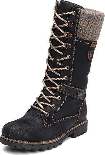 Remonte Damen D7477 Schneestiefel, Schwarz (Schwarz/Nero/Kastanie/Graphit 02), 38 EU von Remonte