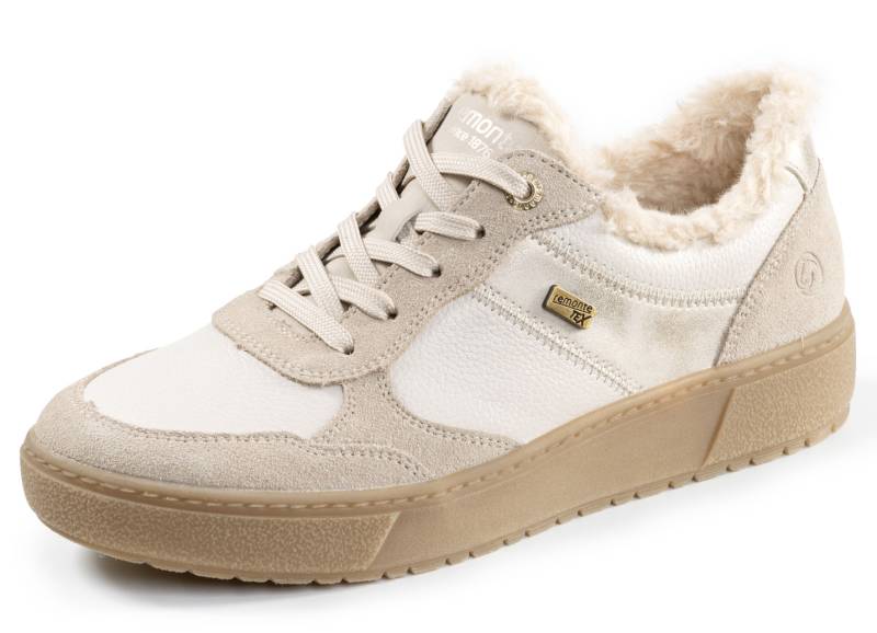 Remonte, bequeme Damen-Sneaker, Winterschuhe, Weite G, mit herausnehmbarem Fußbett, Beige, Größe 37 von Remonte