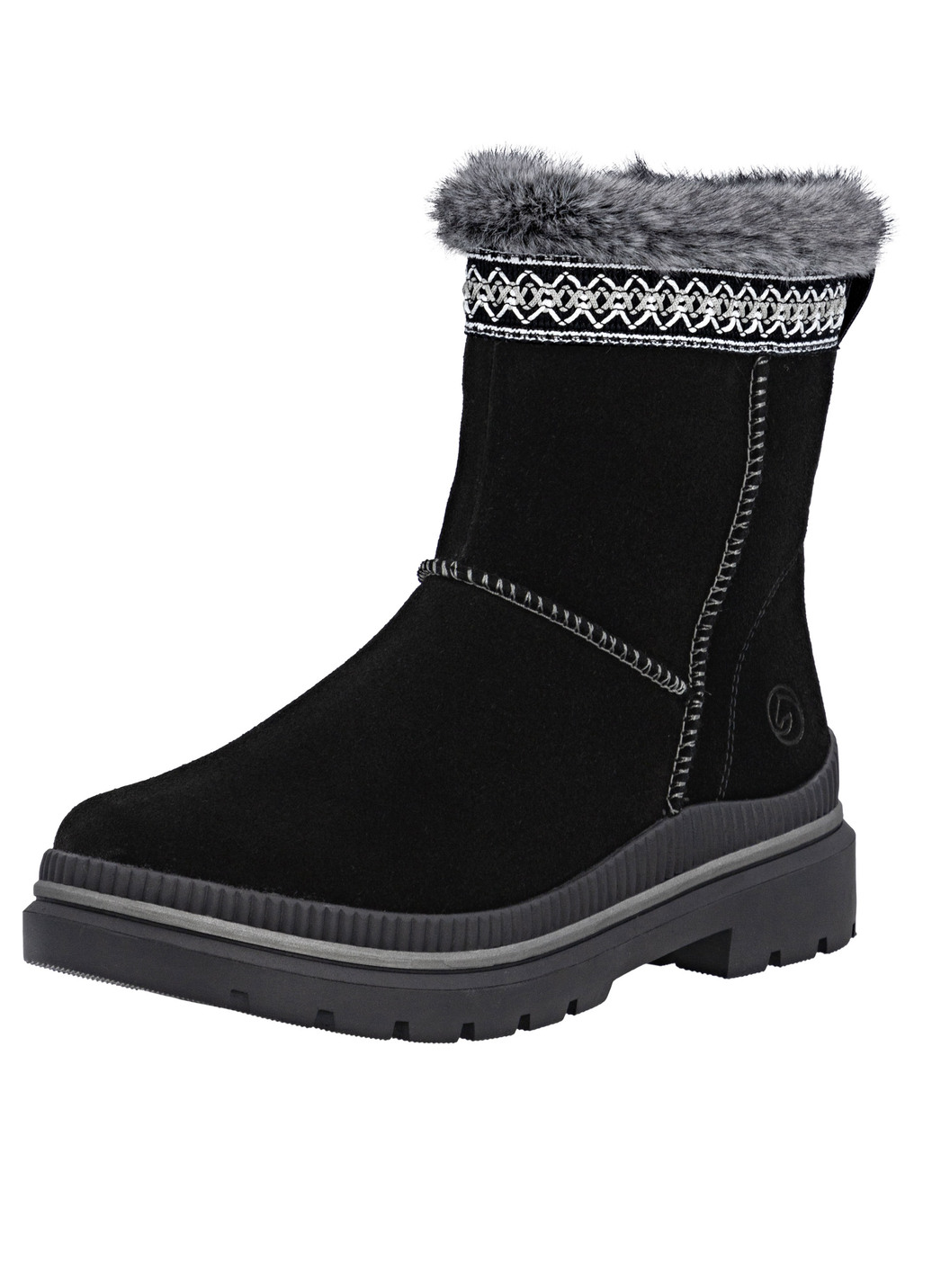 Remonte, gefütterte Damen-Stiefeletten, Winterschuhe, Weite G, mit Lammfell, Schwarz, Größe 39 Remonte, gefütterte Damen-Stiefeletten, Winterschuhe, Weite G, mit Lammfell, Schwarz, Größe 39 von Remonte