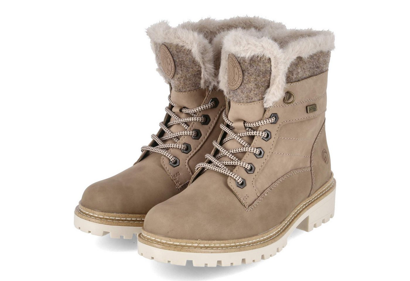 Remonte Remonte D0B81-20 Damen Textil & Synthetik beige Winterstiefel von Remonte