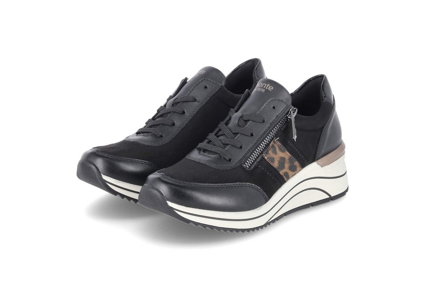 Remonte Remonte D0T09-04 Damen Textil & Synthetik schwarz Schnürschuh von Remonte