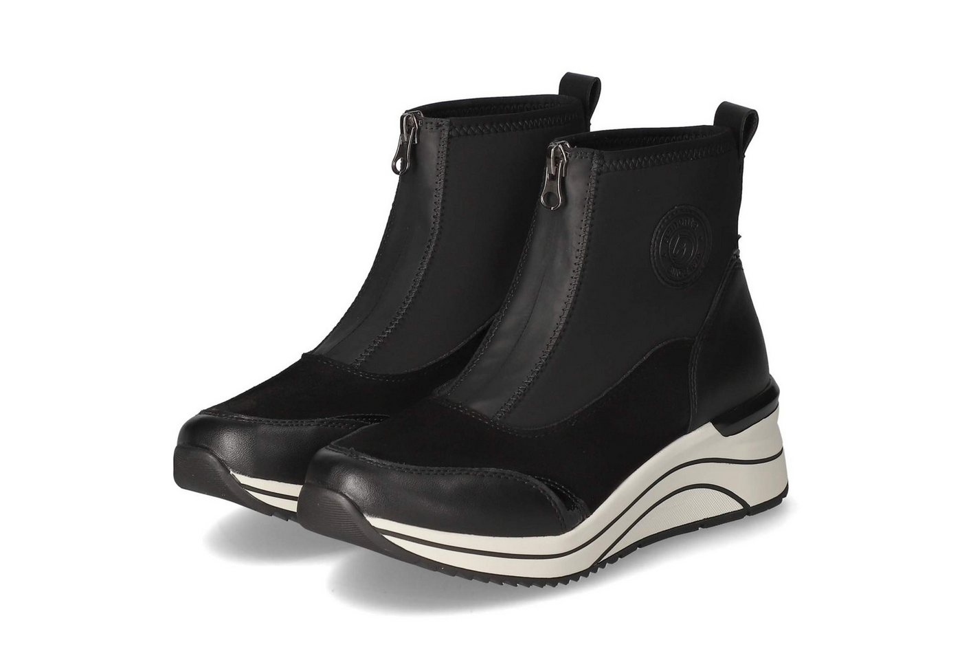 Remonte Remonte D0T78-02 Damen Textil & Synthetik schwarz Schlupfstiefel von Remonte