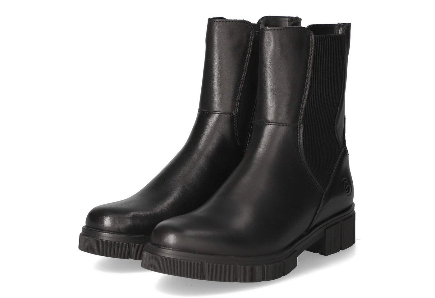 Remonte Remonte D2S70-00 Damen Glattleder schwarz Schlupfstiefel von Remonte