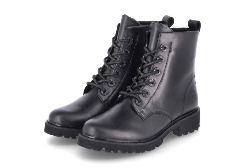 Remonte Remonte D8653-00 Damen Glattleder schwarz Schnürstiefel von Remonte