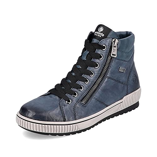 Remonte Damen Bequemschuhe D0772, Frauen Schnürschuhe,lose Einlage,Low-tie,Komfortschuhe,Halbschuhe,schnürschuhe,tex,blau,40 EU / 6.5 UK von Remonte