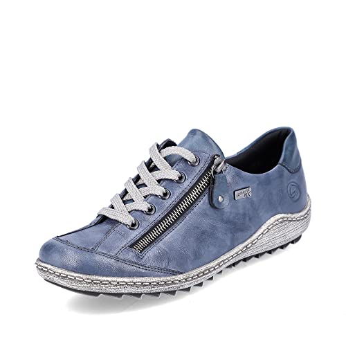 Remonte Damen Sneaker R1402, Frauen Schnürschuhe,lose Einlage,Schnuerung,Shoes,Low-tie,schnürschuhe,schnürer,blau,38 EU / 5 UK von Remonte