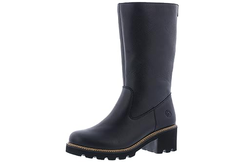 Remonte Damen D0A78 Halblange Stiefel, Schwarz/Schwarz / 01, 40 EU von Remonte