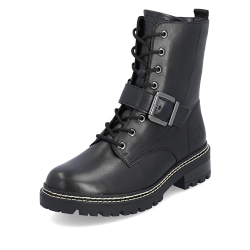 Remonte Damen D0B78 Mode-Stiefel, Schwarz/Schwarz / 01, 38 EU von Remonte