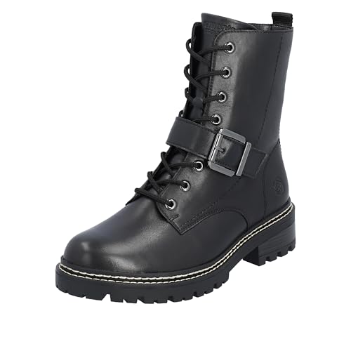 Remonte Damen D0B78 Mode-Stiefel, Schwarz/Schwarz / 01, 43 EU von Remonte