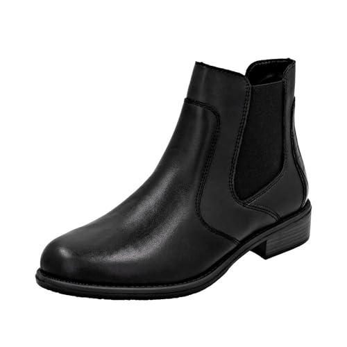 Remonte Damen D0F70 Chelsea Boots, Schwarz, 45 EU von Remonte