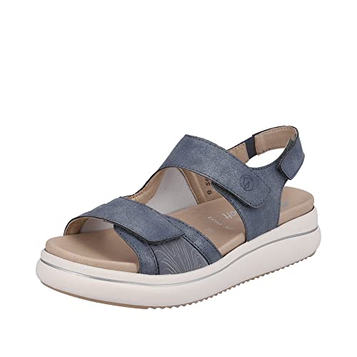 Remonte Damen D0L54 Sandale, Adria/lightblue/hellgrau / 12, 44 EU von Remonte