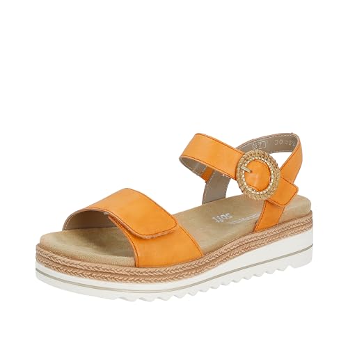 Remonte Damen D0Q52 Sandale, Mandarine / 38, 36 EU von Remonte