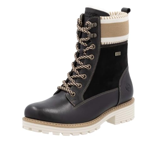 Remonte Damen D0W77 Stiefeletten, Schwarz, 44 EU von Remonte