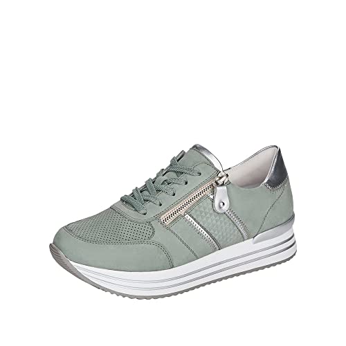 Remonte Damen D1310 Sneaker, Mint/Silver / 52,38 EU Weit von Remonte