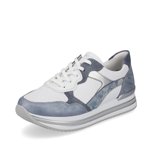 Remonte Damen D1320 Sneaker, bleu/Weiss/Adria/Heaven/Silver / 80, 37 EU von Remonte