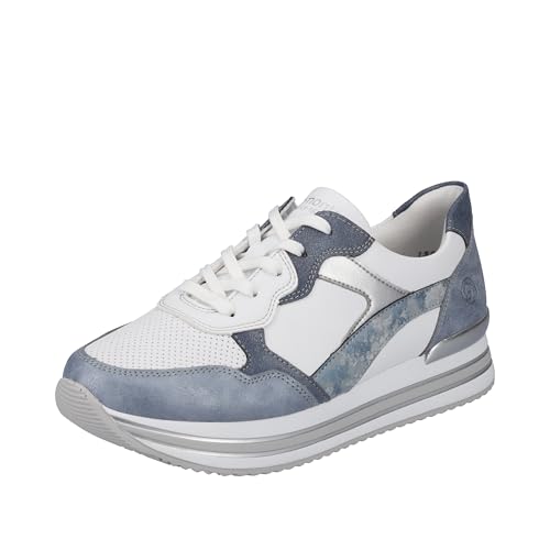 Remonte Damen D1320 Sneaker, bleu/Weiss/Adria/Heaven/Silver / 80, 41 EU von Remonte