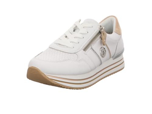 Remonte Damen D1327 Sneaker Low, Weiss 81, 36 EU von Remonte