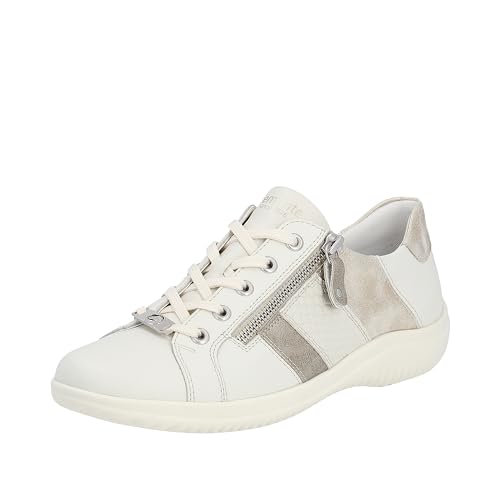 Remonte Damen D1E00 Sneaker, Snow/Perle/Offwhite/Muschel / 80, 38 EU von Remonte