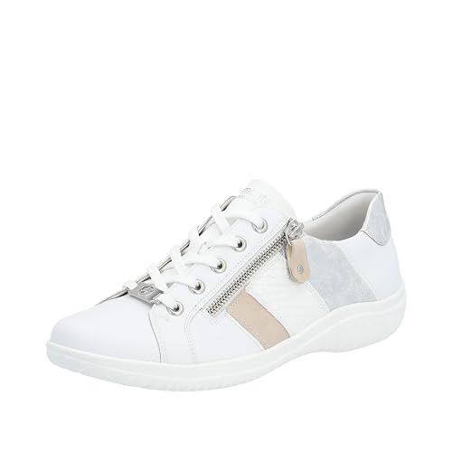 Remonte Damen D1E00 Sneaker, Weiss/Rose/White/Ice / 81, 40 EU von Remonte