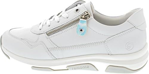 Remonte Damen D1S03 Sneaker Low, Weiss, 43 EU von Remonte