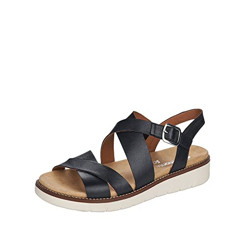 Remonte Damen D2060 Sandale, schwarz / 01, 42 EU von Remonte