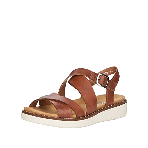 Remonte Damen D2060 Slingback Sandalen, Braun (Muskat 24), 39 EU von Remonte