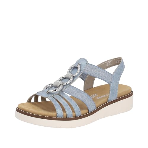 Remonte Damen D2073 Sandale, bleu/Steelblue / 12, 38 EU von Remonte