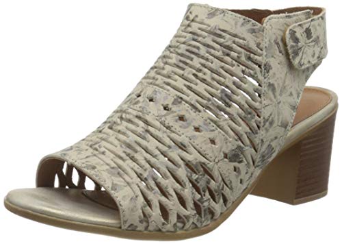 Remonte Damen D2170 Geschlossene Sandalen, Beige (Beige-Metallic 60) von Remonte