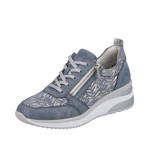 Remonte Damen D2401 Sneaker, Adria/lightblue/Silber/Silver / 10, 36 EU von Remonte
