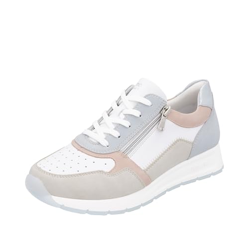 Remonte Damen D2G00 Sneaker Low, Weiss 81, 42 EU von Remonte