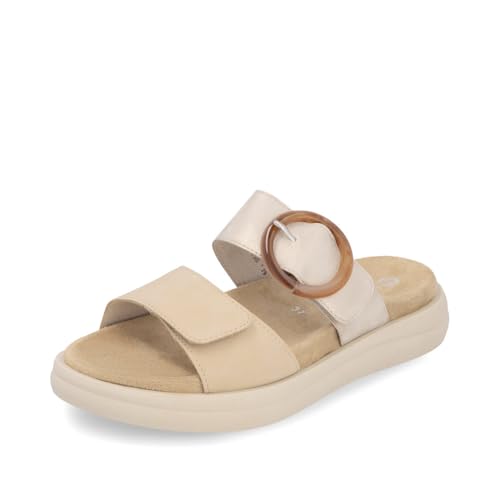 Remonte Damen D2N51, Frauen Slipper,Schlupfschuhe,schluepfschuhe,Slides,Slip-ons,Backless Slipper,Mules,Gartenschuhe,braun Kombi (20),44 EU von Remonte