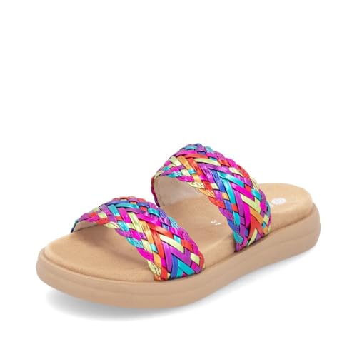 Remonte Damen D2N52, Frauen Slipper,Schlupfschuhe,schluepfschuhe,Slides,Slip-ons,Backless Slipper,Mules,Gartenschuhe,Sommerschuhe,Multi (90),36 EU von Remonte