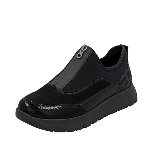 Remonte Damen D2V01 Sneaker Low, Schwarz, 42 EU von Remonte
