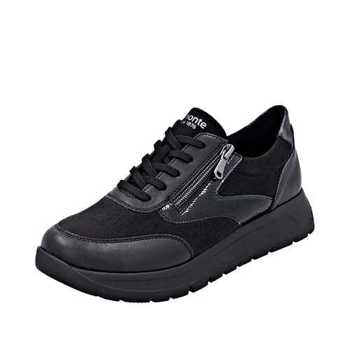 Remonte Damen D2V02 Sneaker Low, Schwarz, 38 EU von Remonte