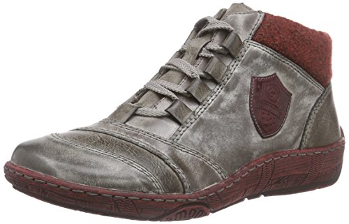 Remonte Damen D3871 High-Top, Grau (grau/Cigar/Wine/Bordeaux / 42) von Remonte