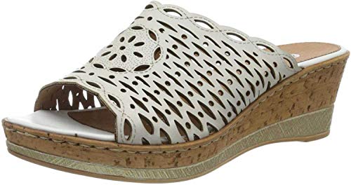 Remonte Damen D4752 Pantoletten, Weiß (Bianco 80), 41 EU von Remonte