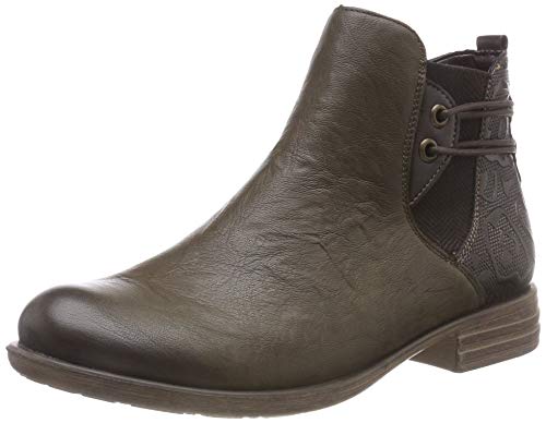 Remonte Damen D4976 Chelsea Boots, Grün (Schilf/Antik 54) von Remonte