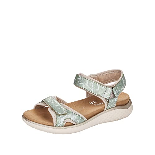 Remonte Damen D7752 Sandale, Crema/Mint / 52, 37 EU von Remonte