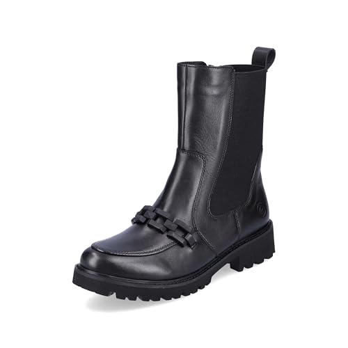Remonte Damen D8669 Chelsea Boot, schwarz, 41 EU von Remonte