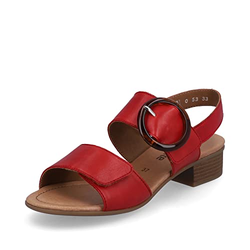 Remonte Damen Klassische Sandalen D0P53, Frauen Sandalen,bequem,sommerschuhe,freizeitschuhe,offene,schuhe,strandschuhe,sandaletten,rot,38 EU / 5 UK von Remonte