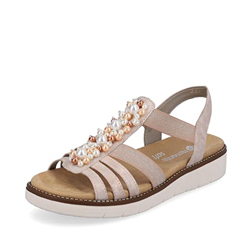 Remonte Damen Klassische Sandalen D2047, Frauen Sandalen,lose Einlage,sommerschuhe,freizeitschuhe,offene,schuhe,strandschuhe,rosa,40 EU / 6.5 UK von Remonte