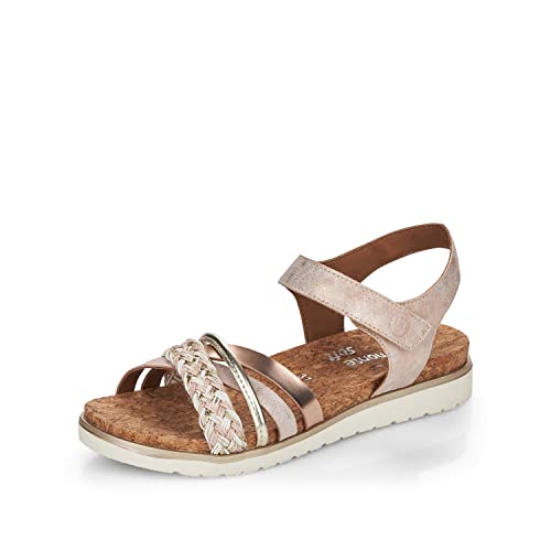 Remonte Damen Klassische Sandalen D4064, Frauen Sandalen,bequem,Sommerschuhe,Freizeitschuhe,offene,Schuhe,Strandschuhe,Sandaletten,rosa,36 EU / 3.5 UK von Remonte