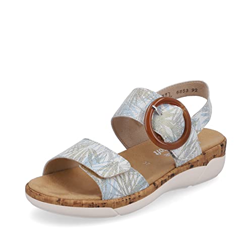 Remonte Damen Klassische Sandalen R6853, Frauen Sandalen,lose Einlage,freizeitschuhe,offene,schuhe,strandschuhe,sandaletten,multi,40 EU / 6.5 UK von Remonte