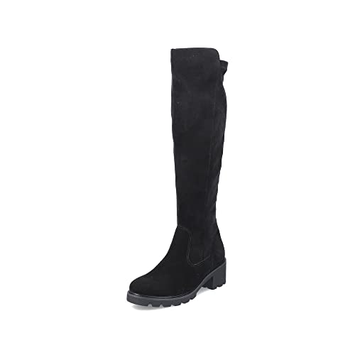 Remonte Damen D0A73 Kniehohe Stiefel, Schwarz/Schwarz / 02, 41 EU von Remonte