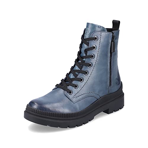 Remonte Damen Klassische Stiefel D0C70, Frauen Stiefel,lose Einlage,schnürstiefel,reißverschluss,boots,winterstiefel,blau,40 EU / 6.5 UK von Remonte